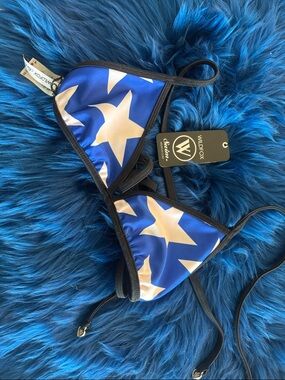 NEW! Wildfox patriotic stars bikini Top